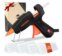 Pistola Colla a Caldo Pistola a Caldo + 30 stick di Colla a Caldo Stick di Colla Trasparenti Per Piccoli Lavori Fai Da Te e Riparazioni Rapide in Casa e in Ufficio Pistole Per Colla da 20W