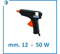 Pistola colla a caldo professionale incollatrice elettrica termocolla mm 12 50 w