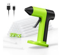 Pistola Colla a Caldo Senza Fili Con 5000 mAh Batterie, 4V Mini Professionale Con 35pcs 7mm Colla Stick, Riscaldamento Rapido, On/Off, Adatta per DIY