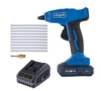 Pistola Colla Caldo Batteria 20V Stick 11mm Scheppach set s c-hgg170-x