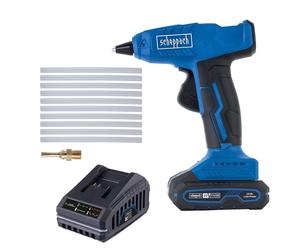 Pistola Colla Caldo Batteria 20V Stick 11mm Scheppach set s c-hgg170-x