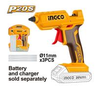 Pistola termocollante a batteria litio 20v nuda - INGCO