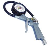 PISTOLA COMPRESSORE PER GONFIAGGIO PNEUMATICI CON MANOMETRO GOMME BAIONETTA