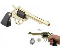 Pistola Cowboy Revolver 8 Colpi con Caricatore Estraibile Giocattolo Far West