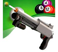 Pistola da biliardo con lanciatore automatico, robusta e durevole, colpi potenti, adatta per principianti e giocatori professionisti. Tre colori disponibili.(Grey,85 * 21cm)