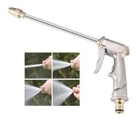 Pistola da Giardino in Metallo con 4 Modalità di Getto Regolabili Pistola Spray ad Alta Pressione Pistola Irrigazione Giardino per Innaffiare Piante e Prati Lavare auto