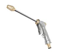 Pistola da Giardino,Premium Lancia,Getto d Acqua Regolabile,Pistola Irrigazione,Solida e Robusta,Metallo Pistola a Spruzzo per Lavaggio Auto, Prato e Pulizia di Giardini-Lungo
