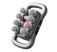 Pistola da massaggio a 8 teste, 9600 Perc/min a 30 livelli, ricarica rapida Type-C 2000 mAh, silenziatore rilassante muscolare profondo, per recupero sportivo e dolore quotidiano (A)