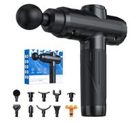 Pistola da massaggio, massaggiatore a percussione per alleviare il dolore, super silenzioso, portatile, per rilassamento del corpo elettrico con 12 attacchi a 30 velocità