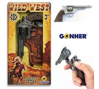 PISTOLA DA SCERIFFO IN METALLO CON FONDINA GIOCATTOLI GONHER 201/0