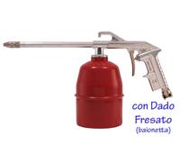 Pistola di lavaggio ad aria compressa con serbatoio d'acciaio verniciato 1 litro