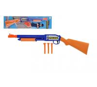 Pistola di plastica con ventose 48 cm con tre proiettili