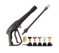 Pistola di ricambio per idropulitrice ad alta pressione da 2000 PSI MAX con bacchetta a getto e 5 punte di ugello spray, compatibile con idropulitrice elettrica Karcher, Ryobi, Powerstroke