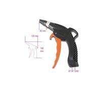 PISTOLA DI SOFFIAGGIO 1/4" PROGRESSIVA CON UGELLO IN GOMMA BETA 1949BC