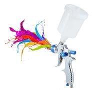 Pistola di verniciatura Jerliflyer, alimentazione a basso volume a basso volume con ugello 1,3 mm e tazza flui 600 cc per mobili per auto