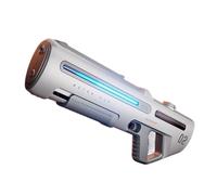 Pistola elettrica ad acqua Pulse con aspirazione automatica, fuoco rapido fino a 10 m, batteria ricaricabile, grande serbatoio d'acqua per divertimento estivo all'aperto (bianco fino a 700 ml)