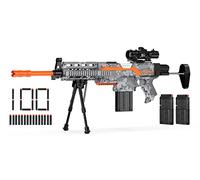 Pistola elettrica giocattolo Gun Sniper per bambini, 3 modalità, automatica, giocattolo in schiuma con scopa, 2 riviste, 100 freccette, fucile da cecchino elettrico per bambini dai 6 7 8 9 10 anni