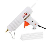 Pistola elettrica per Colla a Caldo, 120 W, con 10 Bastoncini di Colla 11 mm, per Fai Te, impermeabilizzazione, riparazioni di casa, Carte e Vetro