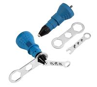 Pistola elettrica per dadi per rivetti, punta per rivettatura professionale Strumento di inserimento dell'adattatore per trapano rivettatrice a batteria per lavori domestici in fabbrica fai-da-te