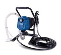 Scheppach Sistema di spruzzatura a colori ACS4000 con tubo da 9 m, potenza 550 W, pressione di esercizio 110 bar, portata 1,25 l/min, potenza fino a 420 m²/h, con 2 ugelli e 2 filtri