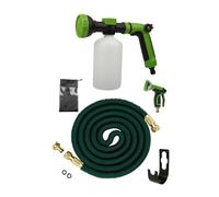 Pistola Fertilizzante con serbatoio 500ml e Tubo da Giardino FlexTube 30M con Pistola a Spruzzo | Regolatore Miscela | Kit per giardinaggio