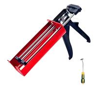 Pistola for calafataggio a doppia cartuccia, applicatore adesivo bicomponente con impugnatura comfort, pistola for calafataggio a doppia cartuccia da 400 ml
