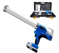Pistola For Calafataggio Senza Fili For Uso Domestico, Pistola For Calafataggio Elettrica A Cartuccia Alimentata A Batteria Agli Ioni Di Litio Da 21 V, 6 Velocità Regolabili, Perfetta For Sigillare E