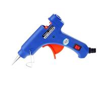 Pistola for colla a caldo con stick di colla da 7mm * 100m Mini pistole industriali da 20W Strumento di riparazione termoelettrica for la temperatura del calore domestico(Blue glue gun,White)