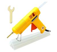 Pistola For Colla A Caldo Da 150 W Con Bastoncini Bianchi 10 Pezzi 11 Mm * 200 Temperatura Regolabile Intelligente 5 Ugello In Rame Preriscaldamento Rapido