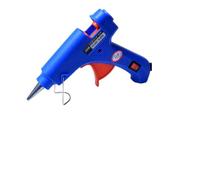 Pistola for colla a caldo da 20 W con stick di colla for ceralacca Pistole industriali fai-da-te for uso domestico Strumento di riparazione termoelettrica a temperatura di calore(Blue Glue Gun Set)