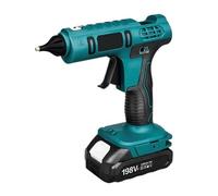 Pistola For Colla A Caldo Elettrica Da 100 W For For A Senza Fili Con Batteria 18 V Stick Di 11 Mm Strumento Riparazione Fai Te For La Casa Riscaldamento Rapido(2 Battery)