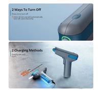 Pistola For Colla A Caldo Motorizzata 4V 15s Preriscaldamento Rapido 4000mAh Luce LED Tipo C Ricaricabile Durata 40-60 Minuti Riscaldamento Rapido