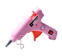 Pistola For Colla In Silicone Calda Da 20 W Con Stick Di 7 Mm Mini Pistole Industriali Temperatura Calore For Uso Domestico Termo For Arti Artigianali Fai-da-te Riscaldamento Rapido(Pink)