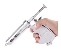 Pistola for iniezione for bestiame, siringa semi automatica for animali, pistola for vaccinazione in acciaio inossidabile da 50 ml regolabile, ovini, I/2/3/4/5 ml 5 marce for capra, maiale, mucca