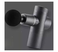 Pistola for massaggi in plastica con 6 velocità e 4 testine massaggianti, massaggiatore a percussione senza fili, massaggiatori portatili ricaricabili(Grey)