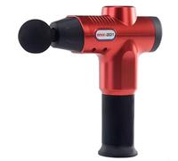 Pistola for massaggio in lega di alluminio con 20 velocità e 8 testine massaggianti, potente e silenzioso massaggiatore a percussione for alleviare il dolore(Rot)