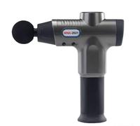 Pistola for massaggio in lega di alluminio con 20 velocità e 8 testine massaggianti, potente e silenzioso massaggiatore a percussione for alleviare il dolore(Grey)