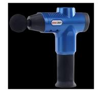 Pistola for massaggio in lega di alluminio con 20 velocità e 8 testine massaggianti, potente e silenzioso massaggiatore a percussione for alleviare il dolore(Blauw)