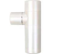 Pistola for massaggio in plastica con 4 velocità e 4 testine massaggianti, massaggiatore a percussione portatile for tutto il corpo, massaggiatori portatili(Wit)