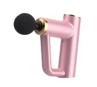 Pistola for massaggio in plastica con 6 velocità e 4 testine massaggianti, massaggiatore for tessuti profondi ricaricabile, massaggiatori portatili portatili(Pale red)