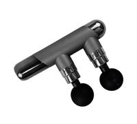 Pistola for massaggio in plastica con 6 velocità, massaggiatore portatile a doppia testa, silenzioso e potente, a percussione, for alleviare il dolore