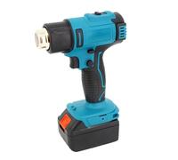 Pistola For Saldatura A Film Termoretraibile In Plastica Senza Fili Con Ad Aria Calda Elettrica Da 1200 W Ugello For Batteria Ricaricabile 18 V Motore Ad Alte Prestazioni(With 1 battery)