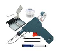 Pistola For Saldatura A Stagno A Temperatura Regolabile Pistola For Saldatore Interna Da 80 W Che Regola L'attrezzatura For Saldatura Con Kit Elettrico Di Alimentazione Automatica(6 Pcs Stand Kit)