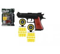 Pistola giocattolo a tappi in plastica con proiettili e bersagli 17 cm