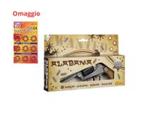 Pistola Giocattolo Alabama 8 Colpi a Scoppio Old Metal Villa Giocattoli