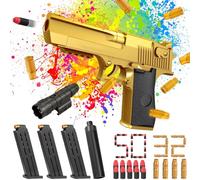 Pistola giocattolo aquila desertica con cartucce di spazio, munizioni bang, proiettile in schiuma e bersaglio per Nerf