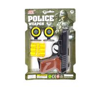 Pistola giocattolo per bambini con due bersagli 16 cm