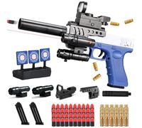 Pistola giocattolo per bambini, giocattolo morbido bullet gun M416, pistola in schiuma, ricarica manuale, pistola morbida per 12 + regali per bambini