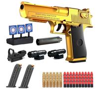 Pistola giocattolo per bambini, giocattolo morbido bullet gun M416, pistola in schiuma, ricarica manuale, pistola morbida per 12 + regali per bambini