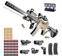 Pistola giocattolo per bambini,pistola con proiettili morbidi M416,blaster giocattolo in schiuma,pistola giocattolo per adulti e bambini dai 14 anni in su (Nero e giallo)
